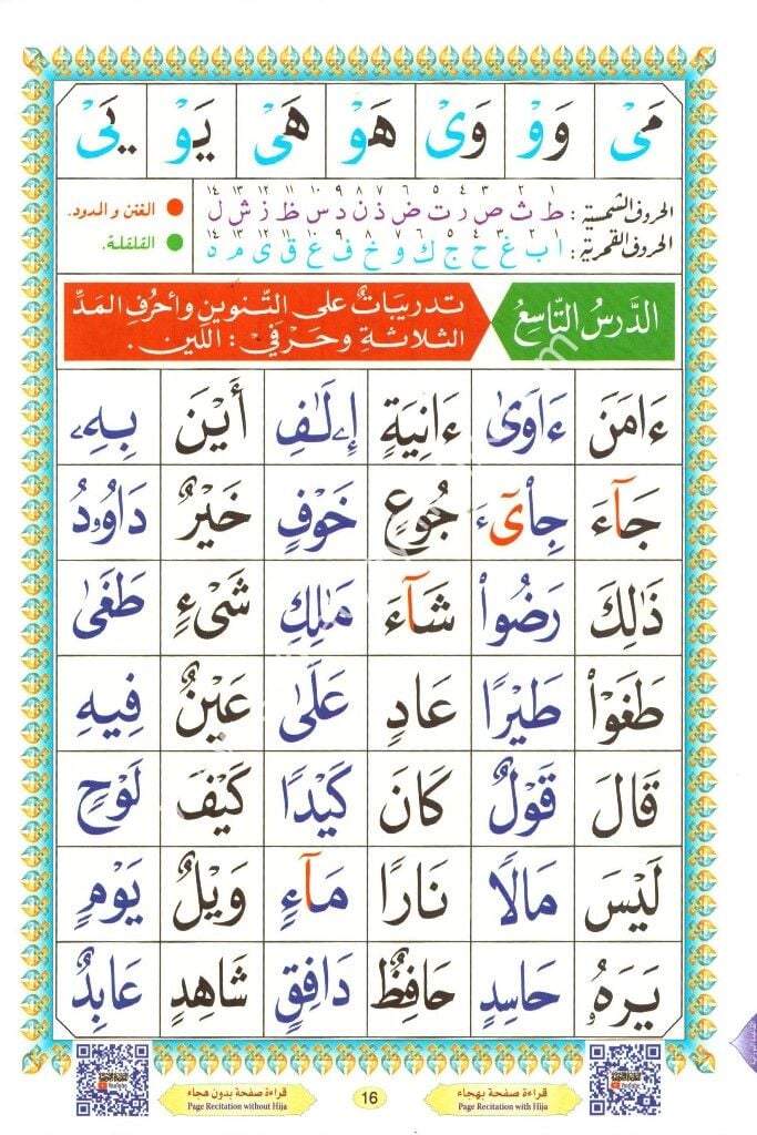 El Kaidetun Nuraniyye (20x14) / القاعدة النورانية